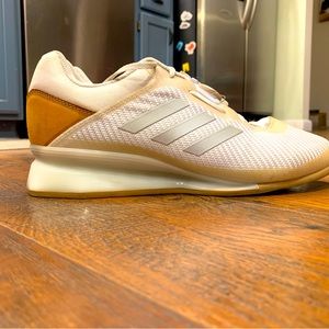 Adidas Mens Leistung Fabric Low Top Lace, White/Metallic Silver/Gum, Size 11.5